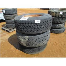 1 LOT (3) 425/65R22.5 TIRES & RIMS