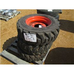 1 LOT (3) TIRES & RIMS, 10-16-5