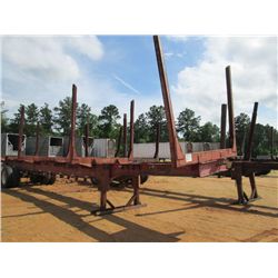 MAGNOLIA 4 BOLSTER T/A LOG TRAILER, 285/75R24.5 TIRES, STEEL DISC WHEELS