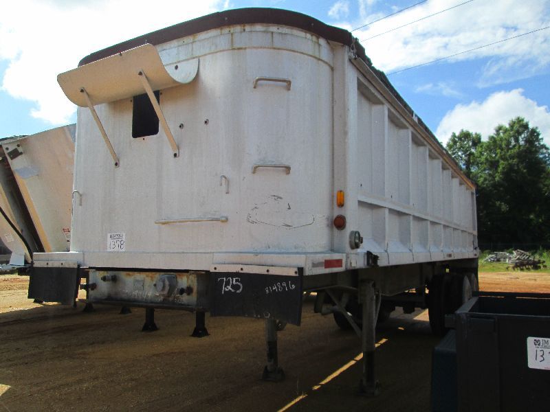 28' ALUMINUM DUMP TRAILER, S/N 781580, 11R24.5 TIRES, STEEL DISC WHEELS