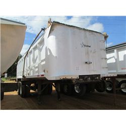 29' TRAILSTAR ALUMINUM DUMP TRAILER, S/ C3133278, 11R24.5 TIRES