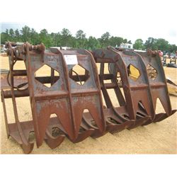 GRAPPLE RAKE W/TOP CLAMP FOR WHEEL LOADER, QUICK COUPLER