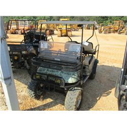 THE SILENT HUNTER ELECTRIC GOLF CAR, S/N 2217062, CANOPY, 2 FRONT RACKS, CD PLAYER, REAR SEAT W/SIDE