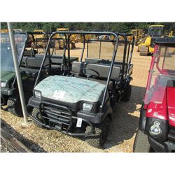 2006 KAWASAKI 3010 MULE 4X4 CREW, S/N JK1AFCK116B506969, GAS ENG, A/T, DUMP BED, ROLL BAR