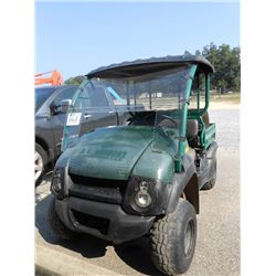 KAWASAKI MULE 600 ATV, S/N KAF400B (08 YR) DUMP BED, CANOPY, WINDSHIELD, W/4 EXTRA TIRES, METER READ