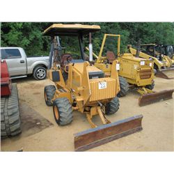 CASE 460 4X4 TRENCHER, S/N JAF0225754 (98 YR ) 65" BAR, BACKFILL BLADE, CANOPY, ROLLBAR, HYDROSTATIC