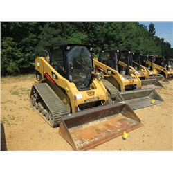 CAT 277C SKID STEER LOADER, S/N JWF00572 (08 YR) TRACK TYPE, GP BUCKET, 18" RUBBER TRACKS, ECAB W/AI