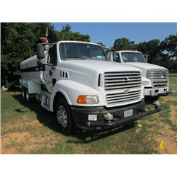 1999 STERLING T/A WATER TRUCK, S/N 2FWYHWEB6XAF40608, CAT C12 DIESEL ENG, FULLER SUPER 10 TRANS, 40K