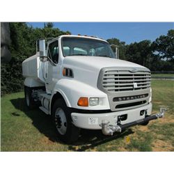 2001 STERLING S/A WATER TRUCK, S/N 2FWBAYAK91AJ91149, CAT DIESEL ENG, 7 SPD TRANS, A/C, P/S, WATER T