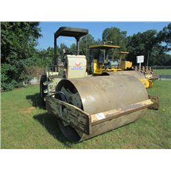 INGERSOLL-RAND SD100D VIBRATORY ROLLER, S/N 8559, 84" SMOOTH DRUM, CANOPY, METER READING 5,748 HRS