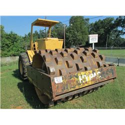 HYPAC C852B VIBRATORY ROLLER, S/N 188C1977, 74" PADFOOT DRUM, DRUM DRIVE, CANOPY, METER READING 4,79