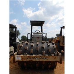 INGERSOLL-RAND SD70F VIBRATORY ROLLER, S/N 0582, 66" PAD FOOT DRUM, DRUM DRIVE, CANOPY, METER READIN