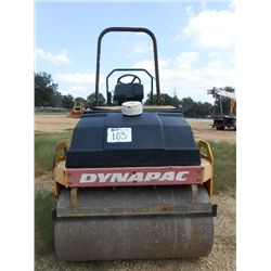 DYNAPAC CC122 TANDEM ROLLER, S/N 6011259, 48" DRUMS, VIBRATORY WATER SYSTEM