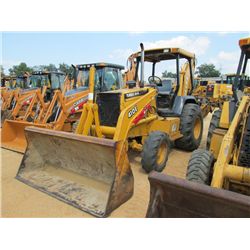 JOHN DEERE 410E 4X4 LOADER BACKHOE, S/N 854225, GP BUCKET, 24" HOE BUCKET, CANOPY, EXTENDAHOE