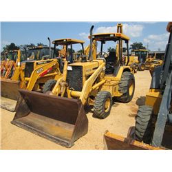 JOHN DEERE 410D LOADER BACKHOE, S/N 783518, GP BUCKET, 24" BUCKET, CANOPY, METER READING 5,964 HRS