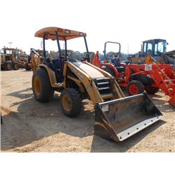JOHN DEERE 110 4X4 LOADER BACKHOE, S/N 210605, GP BUCKET, 16" BUCKET, 17.5-24 TURF TIRES