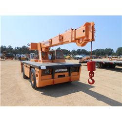 BRODERSON IC-803G CARRY DECK HYDRAULIC CRANE, S/N IC-8-35 (05 YR) DIESEL ENG, METER READING 2,562 HR