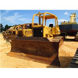KOMATSU D53A-18 CRAWLER TRACTOR, S/N 83076, 6 WAY BLADE, 22" SBG, CANOPY, SWEEPS, METER READING 11,2