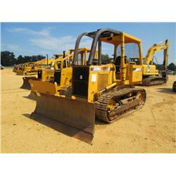 JOHN DEERE 450G CRAWLER TRACTOR, S/N 789412, 6 WAY BLADE, 14" TBG, CANOPY, SWEEPS & REAR SCREEN, MET