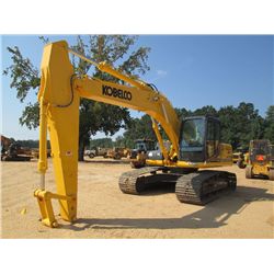 KOBELCO SK210-9 HYDRAULIC EXCAVATOR, S/N YQ1345603 (13 YR) 9'-6" STICK, 42" BUCKET, 32" TBG, BACK UP