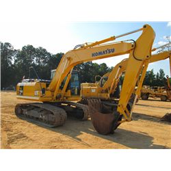 KOMATSU PC160LC HYDRAULIC ECAVATOR, S/N K41352, (07 YR) 8' 6" STICK, 36" BUCKET, 28" TBG, ECAB W/AIR