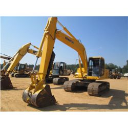 KOMATSU PC150LC HYDRAULIC EXCAVATOR, S/N K30026, 8'6" STICK, 42" BUCKET, 28" TBG, THUMB, ECAB, AIR