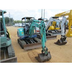 IHI 28N2 HYDRAULIC EXCAVATOR, S/N WL002212, 44" STICK, 24" BUCKET, 12" RUBBER TRACK, CANOPY, BACKFIL