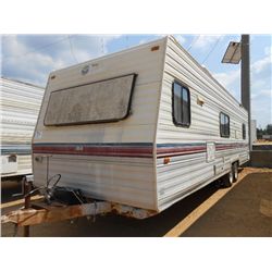 1990 29' TERRY TRAVEL TRAILER, S/N 1EA1L2923L4923102, FRONT KITCHEN, REAR BEDROOM