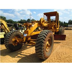 CAT 12 MOTOR GRADER, S/N 80C427, 12' HYD MOLDBOARD, CANOPY, 14.00-24 TIRES