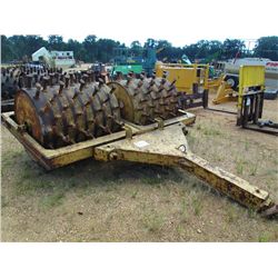 TAMPO SHEEPFOOT DOUBLE DRUM ROLLER, S/N 920012, (2) 4' DRUMS