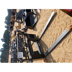 UNUSED VERSATECH HD 48" PALLET FORK 10048, FITS SKID STEER