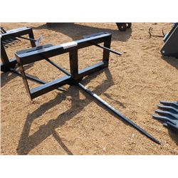 UNUSED VERSATECH HD HAY SPEAR 35000, SINGLE TINE, FITS SKID STEER