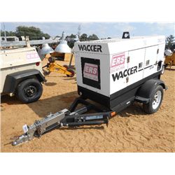 WACKER E25 20KW DIESEL GENERATOR, MTD ON S/A TRAILER, METER READING 164.5 HRS