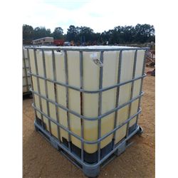 265 GALLON PLASTIC TANK W/METAL FRAME
