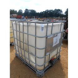 265 GALLON PLASTIC TANK W/METAL FRAME