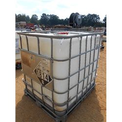 265 GALLON PLASTIC TANK W/METAL FRAME