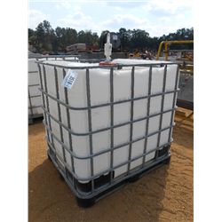 265 GALLON PLASTIC TANK W/METAL FRAME