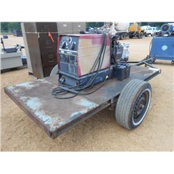 LINCOLN RANGER 8 WELDER, S/N 9972-U1940712411, GAS ENG, MTD ON S/A TRAILER