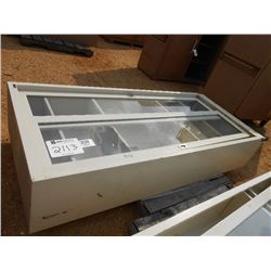 36  X 84  GLASS DOOR METAL CABINET