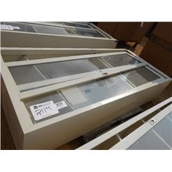 36  X 84  GLASS DOOR METAL CABINET