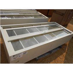 36  X 84  GLASS DOOR METAL CABINET