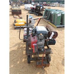 CAT PUMP, MODEL 4SF40GGS1KB, GAS DRIVEN, MTD ON 4 WHEEL CART
