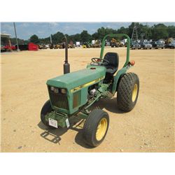 JOHN DEERE 750 FARM TRACTOR, S/N 025005, PTO, 3 PTH, ROLL BAR, METER READING 5,421 HRS