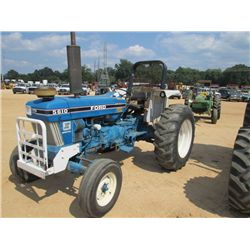 FORD 5610 FARM TRACTOR, S/N BC79093, PTO, 3 PTH, HYD REMOTE, METER READING 2,554 HRS