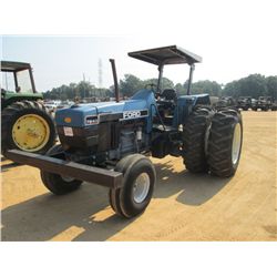 FORD 7840 2WD FARM TRACTOR, S/N BO93686, 3 PT HITCH, PTO, 2 HYD REMOTES, CANOPY, DUELS, METER READIN