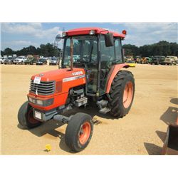 KUBOTA M6800 FARM TRACTOR, S/N 20915, PTO, 3 PT HITCH, HYD REMOTE, ECAB W/AIR, METER READING 4,775 H
