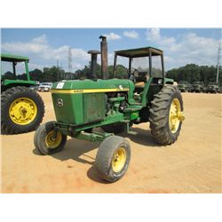 JOHN DEERE 4430 FARM TRACTOR, S/N 037923, 3 PTH, PTO, HYD REMOTE, CANOPY, METER READING 579 HRS