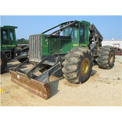 JOHN DEERE 648H GRAPPLE SKIDDER, S/N 623994 (09 YR) DUAL ARCH, WINCH, ECAB, 30.5-32 TIRES