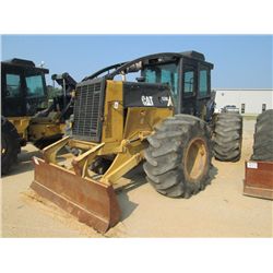 CAT 525C GRAPPLE SKIDDER, S/N 52500608 (08 YR) SINGLE ARCH, WINCH, ECAB, W/AIR, 30.5-32 TIRES, METER