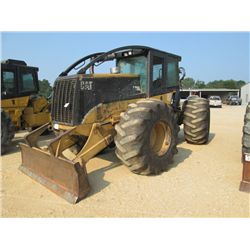 CAT 525B GRAPPLE SKIDDER, S/N 3KZ00949 (03 YR) SINGLE ARCH ESCO GRAPPLE, WINCH, ECAB, METER READING 